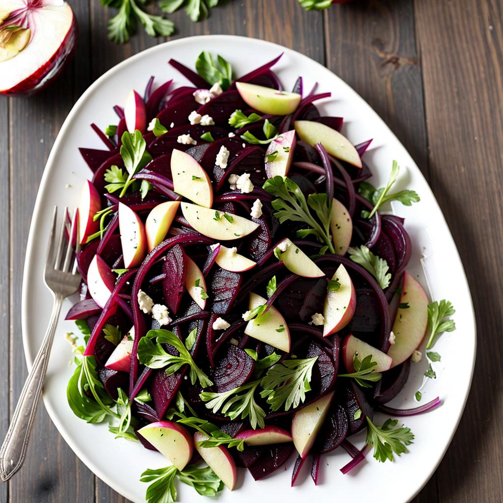 Rote Bete Salat Mit Apfel Und Zwiebel