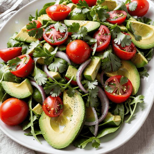 Avocado Salat mit Tomaten