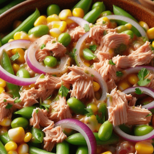 Bohnen Mais Thunfisch Salat