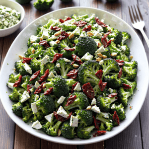 Brokkoli Salat mit Feta