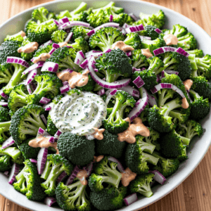 Brokkoli Salat mit Mayonnaise