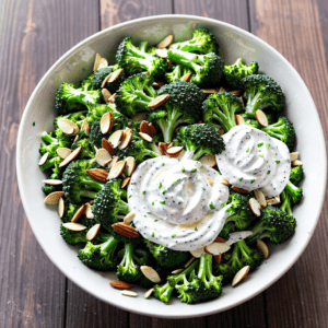 Brokkoli Salat mit Schmand