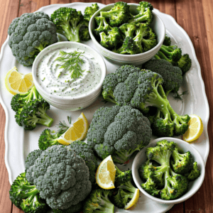 Brokkoli-Salat roh mit Joghurt