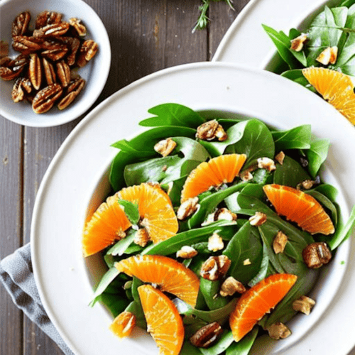 Chicoree Salat mit Orangen und Datteln