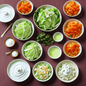 Chinakohl Mandarinen Salat Joghurt