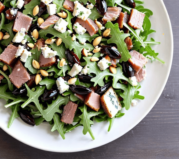 Datteln Feta Schinken Salat