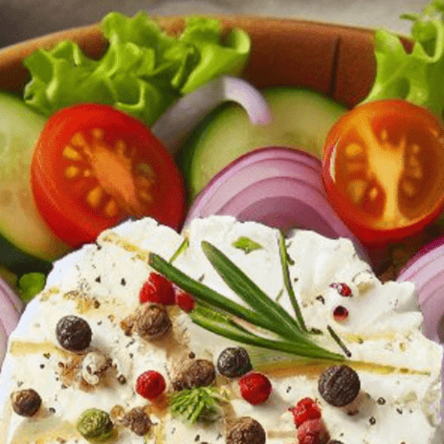Handkäs Salat Mit Roten Zwiebeln