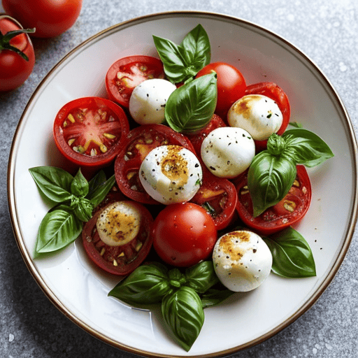 Italienischer Tomaten Mozzarella Salat
