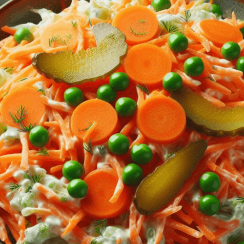 Karotten Kraut Salat Russisch