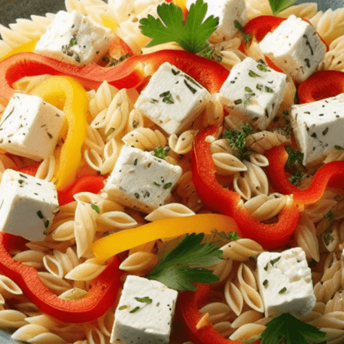 Kritharaki Salat Feta Paprika