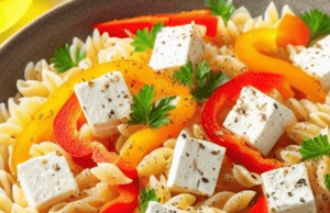 Kritharaki Salat Feta Paprika