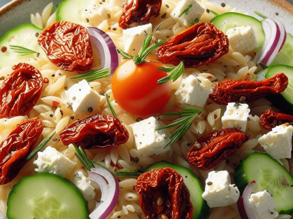 Kritharaki Salat mit Getrockneten Tomaten