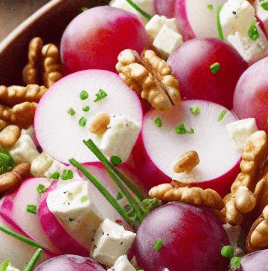 Mairüben Salat Rezept Weintrauben