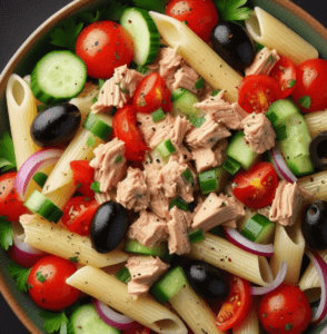 Penne Salat mit Thunfisch