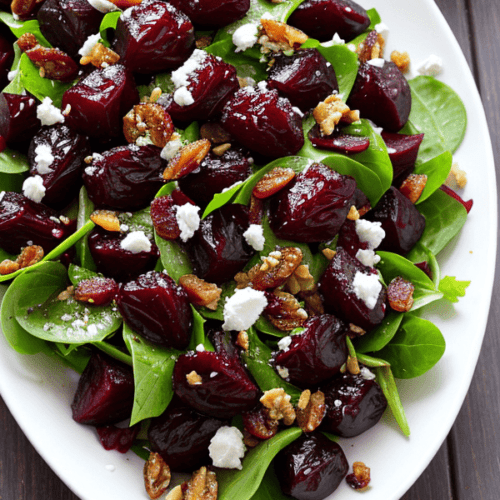 Rote Bete Salat mit Datteln