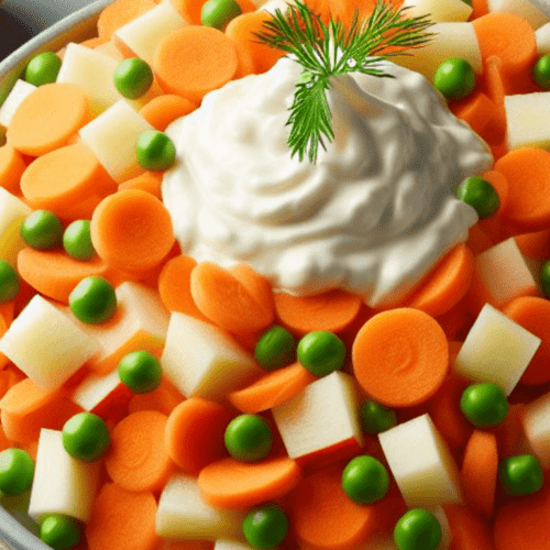 Russischer Salat Apfel Karotten