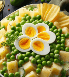 Russischer Salat mit Chips​