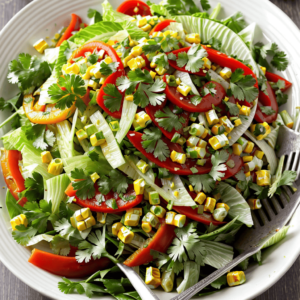 Salat mit Chinakohl und Mais