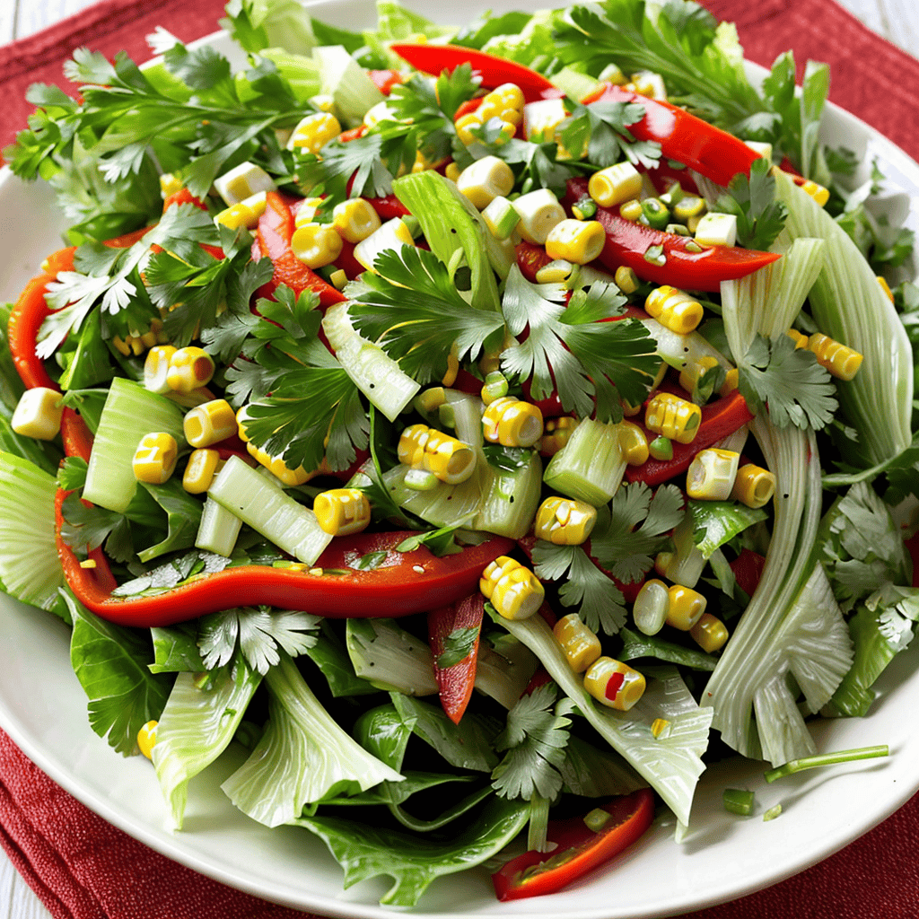 Salat mit Chinakohl und Mais
