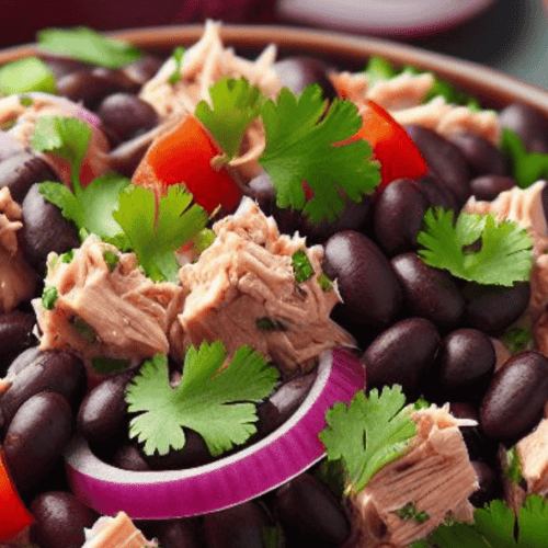 Schwarze Bohnen Thunfisch-Salat