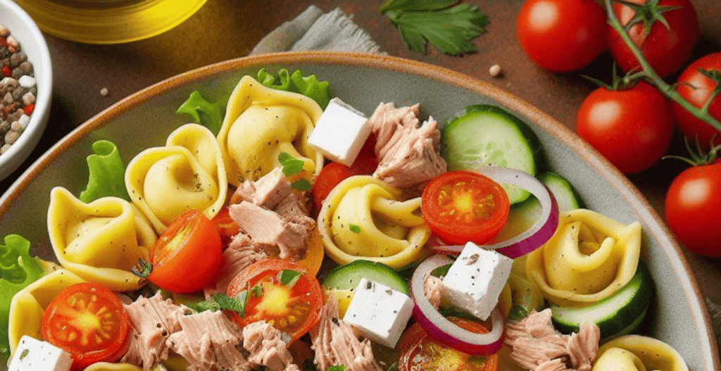 Tortellini Salat mit Thunfisch