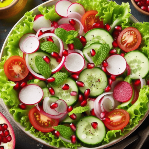 Arabischer Salat mit Granatapfel