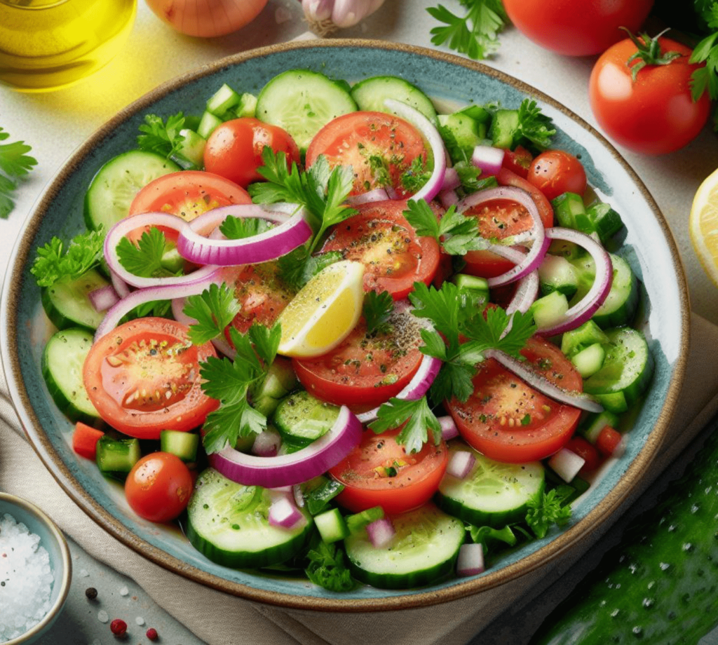 Arabischer Salat mit Petersilie