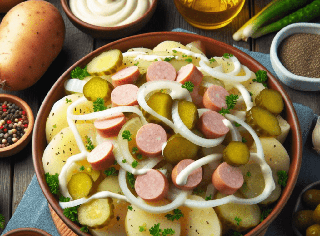 Bayrischer Kartoffelsalat mit Mayonnaise