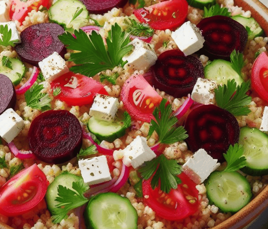 Bulgur Rote Bete Feta Salat