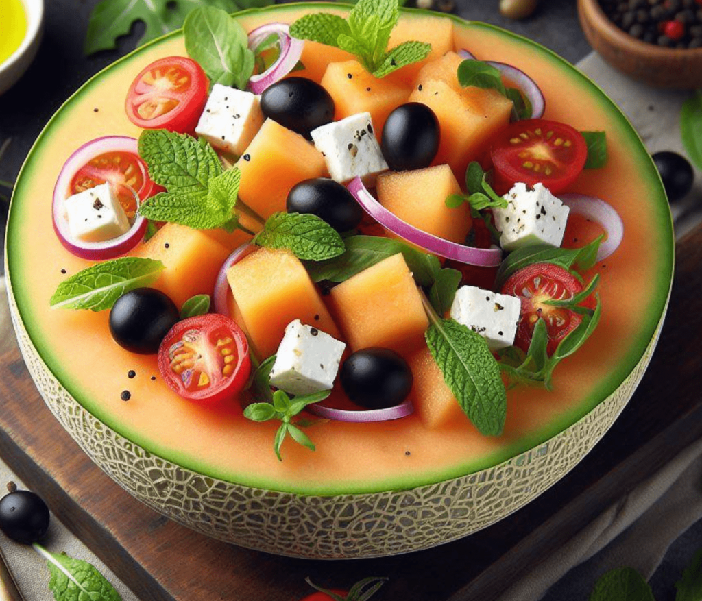 Cantaloupe Melon Salat