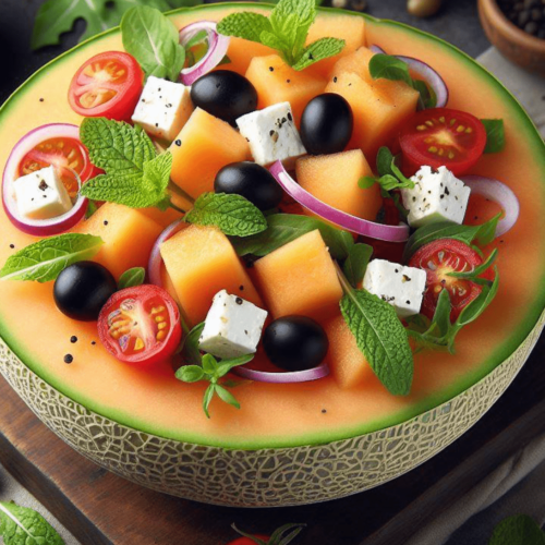 Cantaloupe Melon Salat
