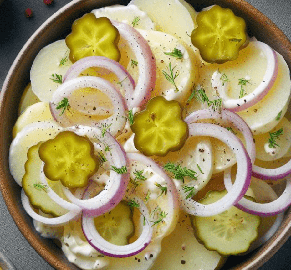 Deutscher Kartoffelsalat mit Mayonnaise