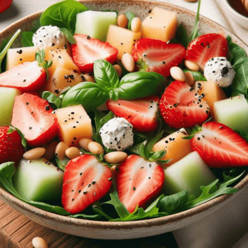 Erdbeer Melonen Salat