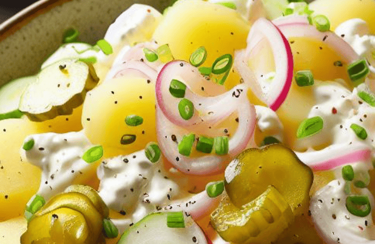 Falscher Kartoffelsalat Kohlrabi Perfektes Dinner