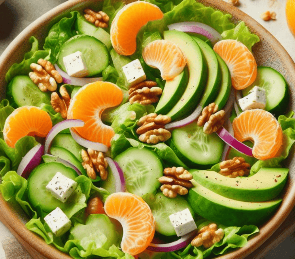 Fruchtiger Salat mit Mandarinen