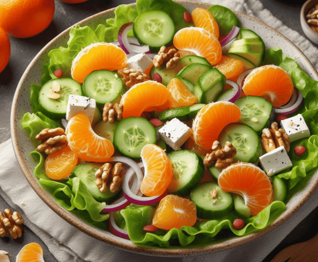 Fruchtiger Salat mit Mandarinen