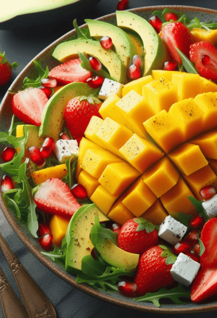 Fruchtiger Salat mit Mango