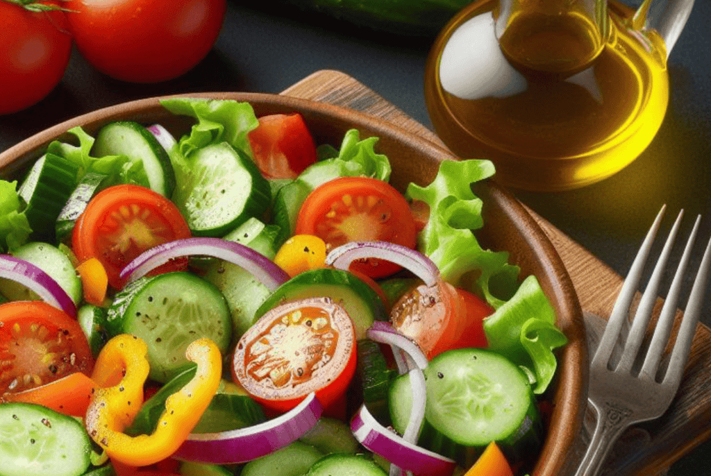 Gemischter Salat Dressing Essig Öl