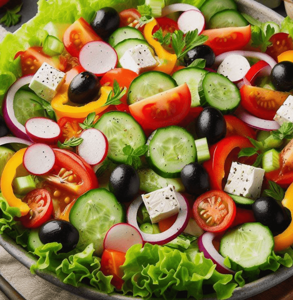 Gemischter Salat für Grillparty