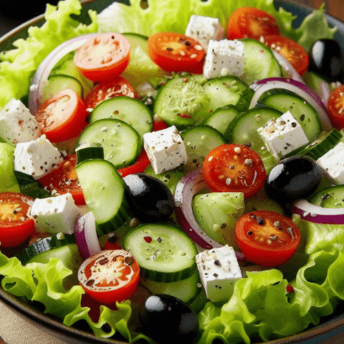 Gemischter Salat mit Eisbergsalat