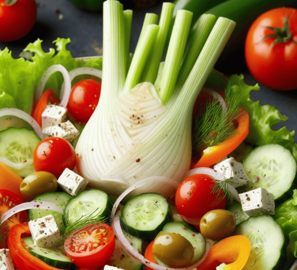 Gemischter Salat mit Fenchel