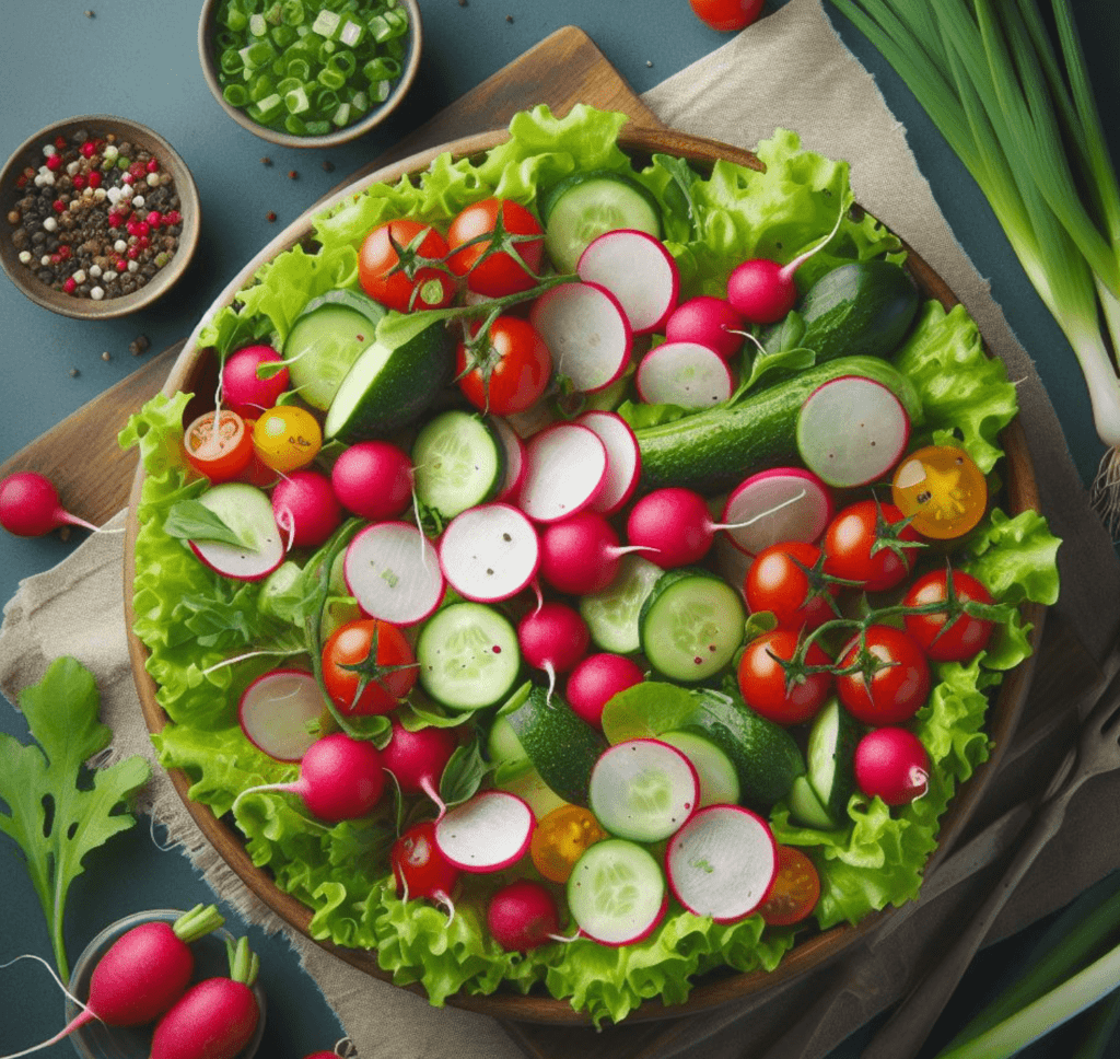 Gemischter Salat mit Radieschen​