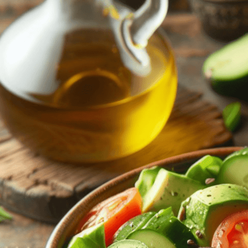Grüner Salat Olivenöl Dressing