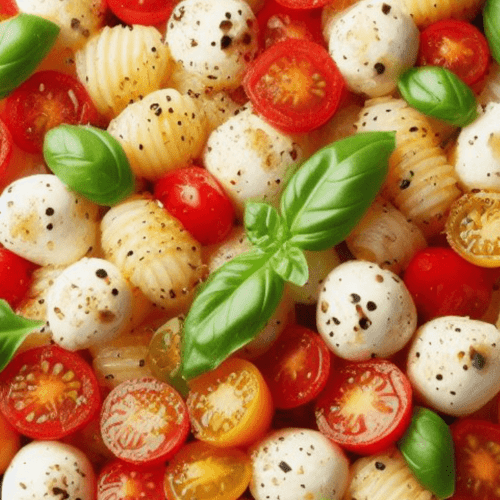 Italienischer Gnocchi Caprese Salat