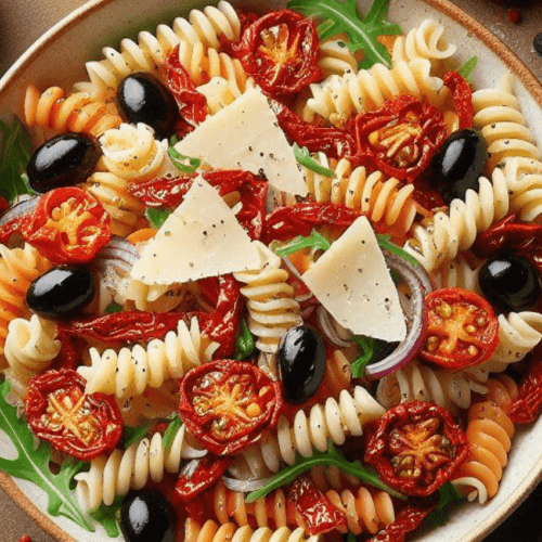 Italienischer Nudelsalat mit Getrockneten Tomaten