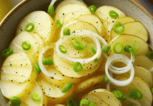 Kartoffelsalat Essig Öl Lauchzwiebeln