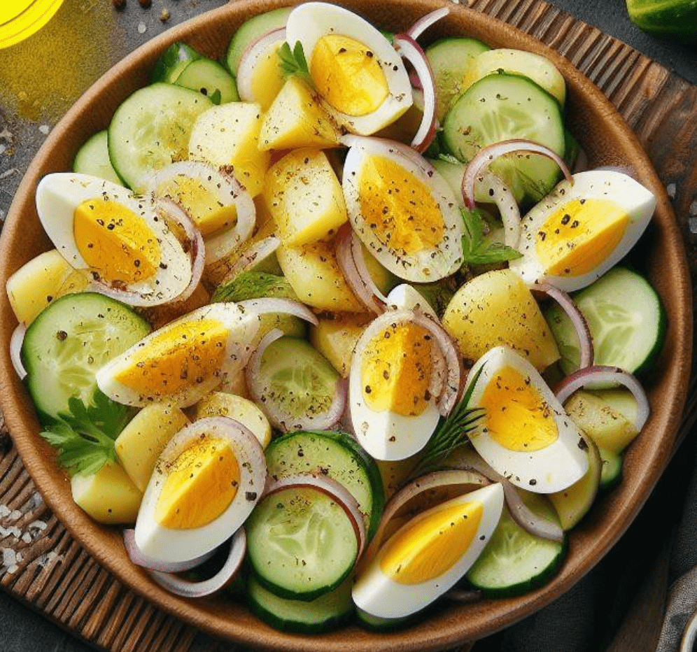 Kartoffelsalat Mit Ei Und Gurke