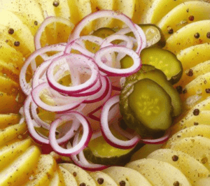 Kartoffelsalat mit Leinöl