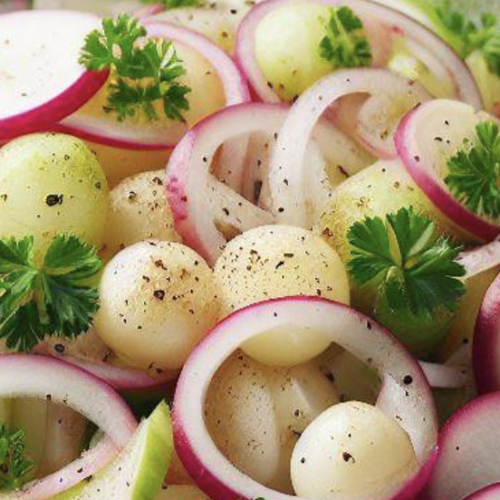 Mairübchen Salat mit Apfel