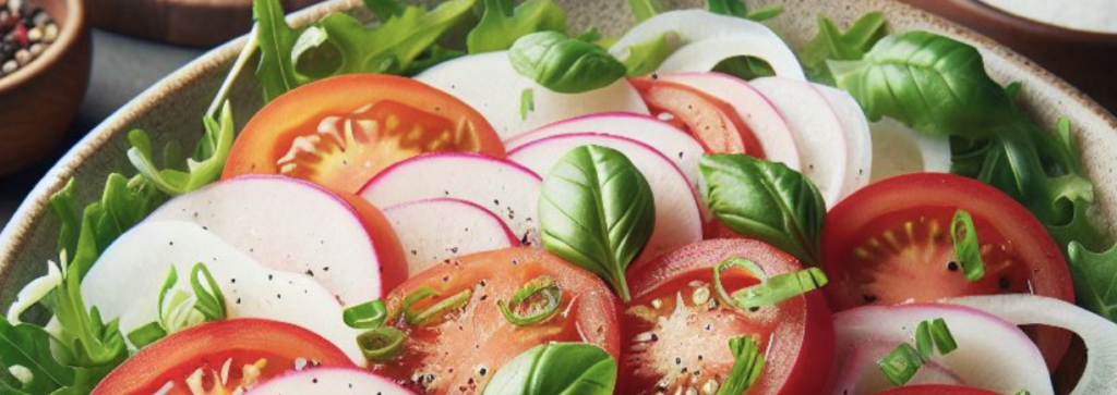 Mairübchen Tomaten Salat